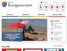 Tablet Screenshot of mairie-rocquencourt.fr